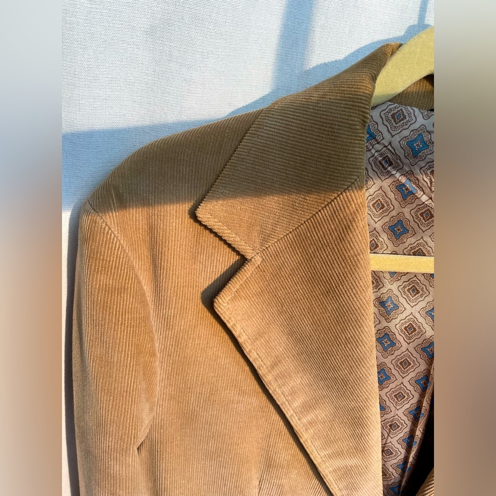 Men’s Vintage Corduroy Tan Blazer